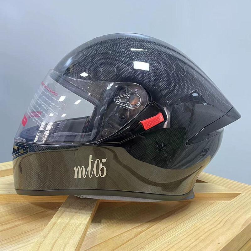 Casco de motocicleta de carbono al por mayor que monta el casco de motocicleta integral del casco de la moto